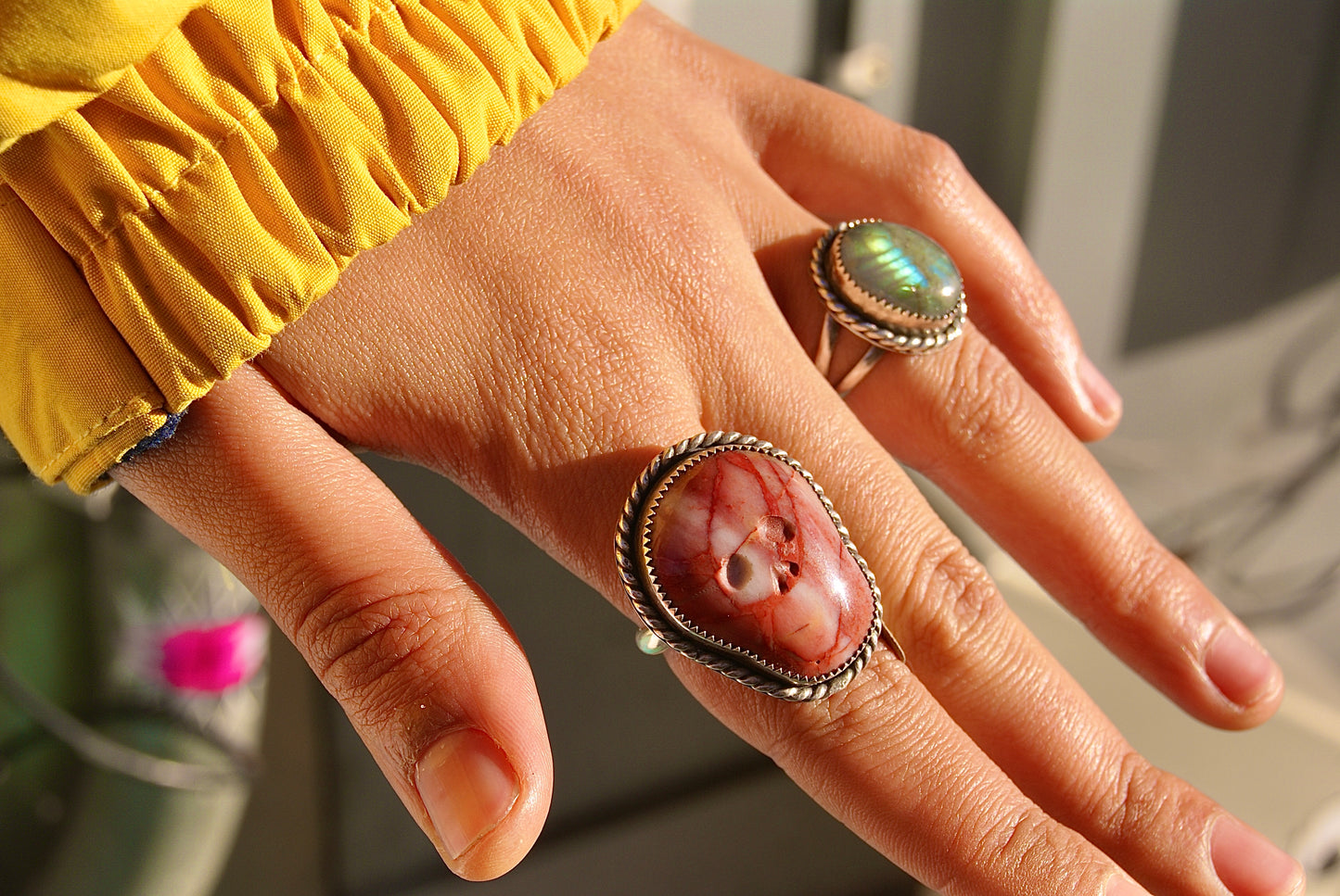 Wayward Silver Cherry Creek Jasper Ring