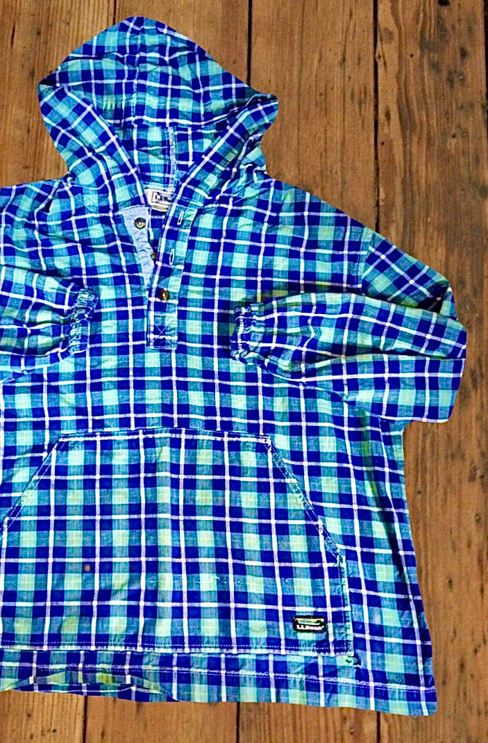 Ll bean plaid hoodie hot sale