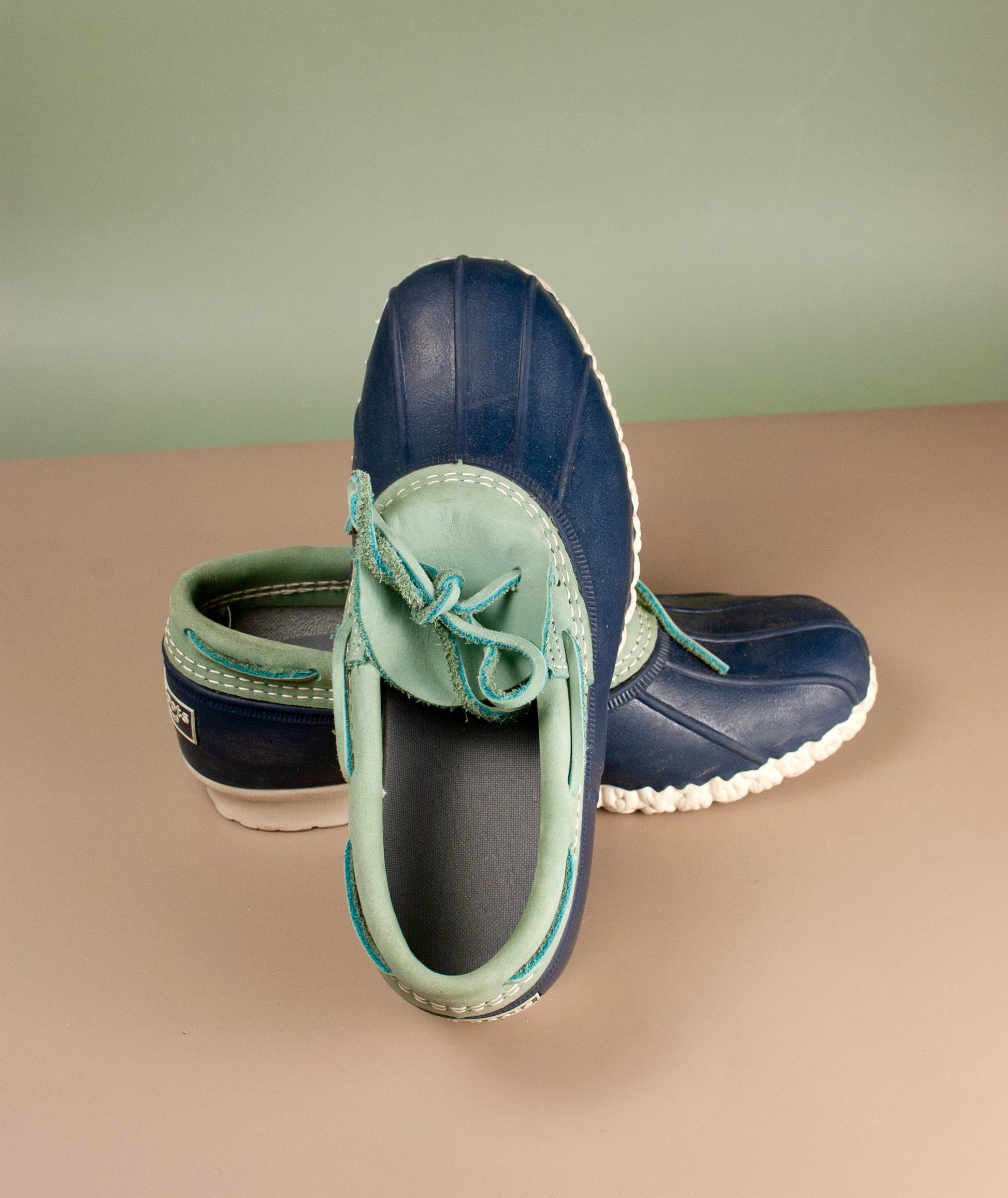 LL Bean Low-Top Duck Boots, Blue-on-Blue Version [vintage, women’s 9]