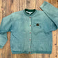 Orvis Cardigan Sweatshirt with Fly Fishing Stitched Graphic [vintage, medium]