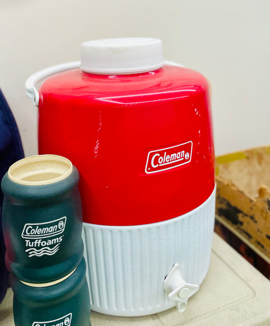 Large Red Water Cooler with Spout 