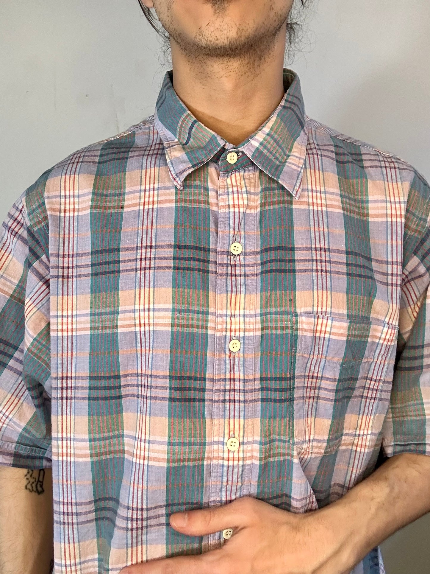 Land’s End Loose-Fit Madras Shirt [1990s, medium]