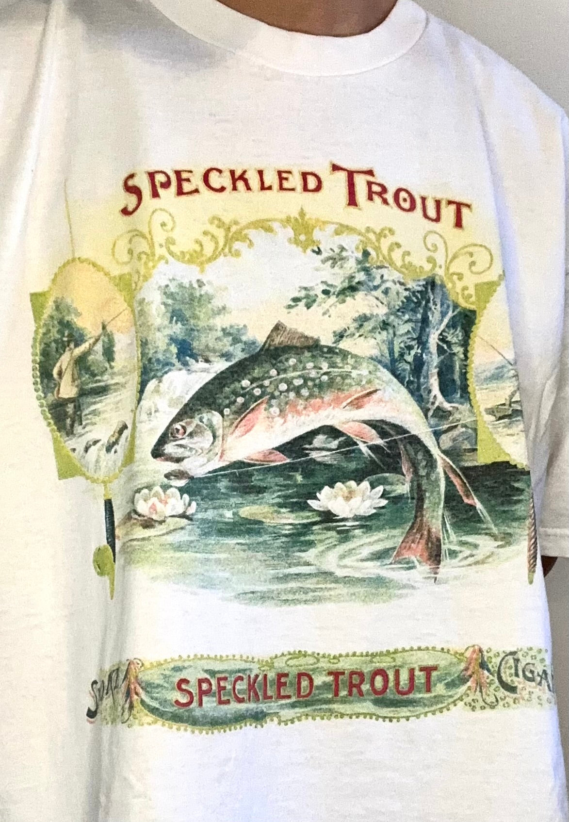 Trout & Cigars Tee [vintage, large]