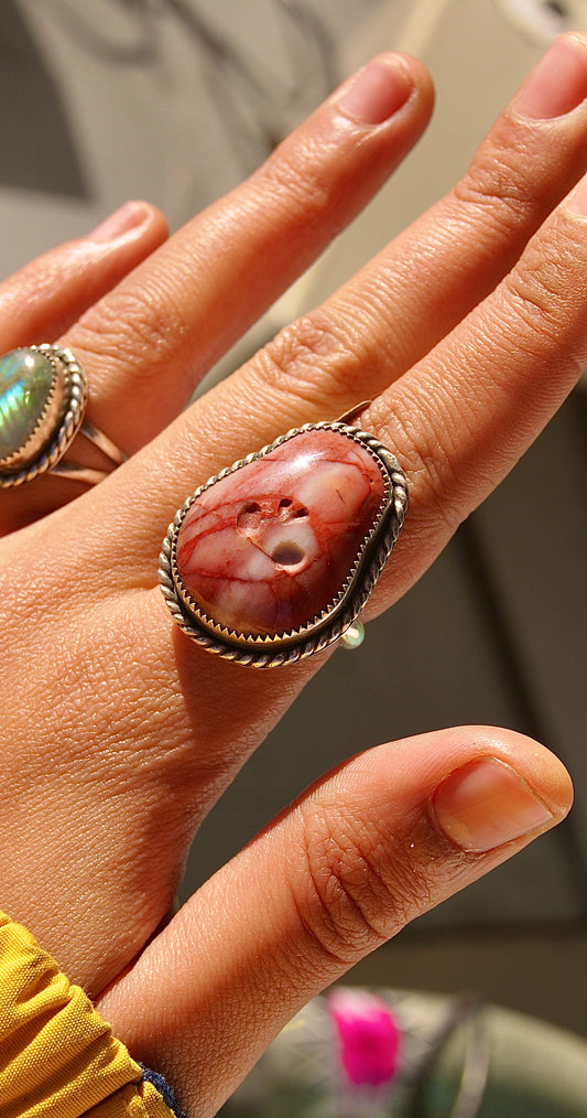 Wayward Silver Cherry Creek Jasper Ring