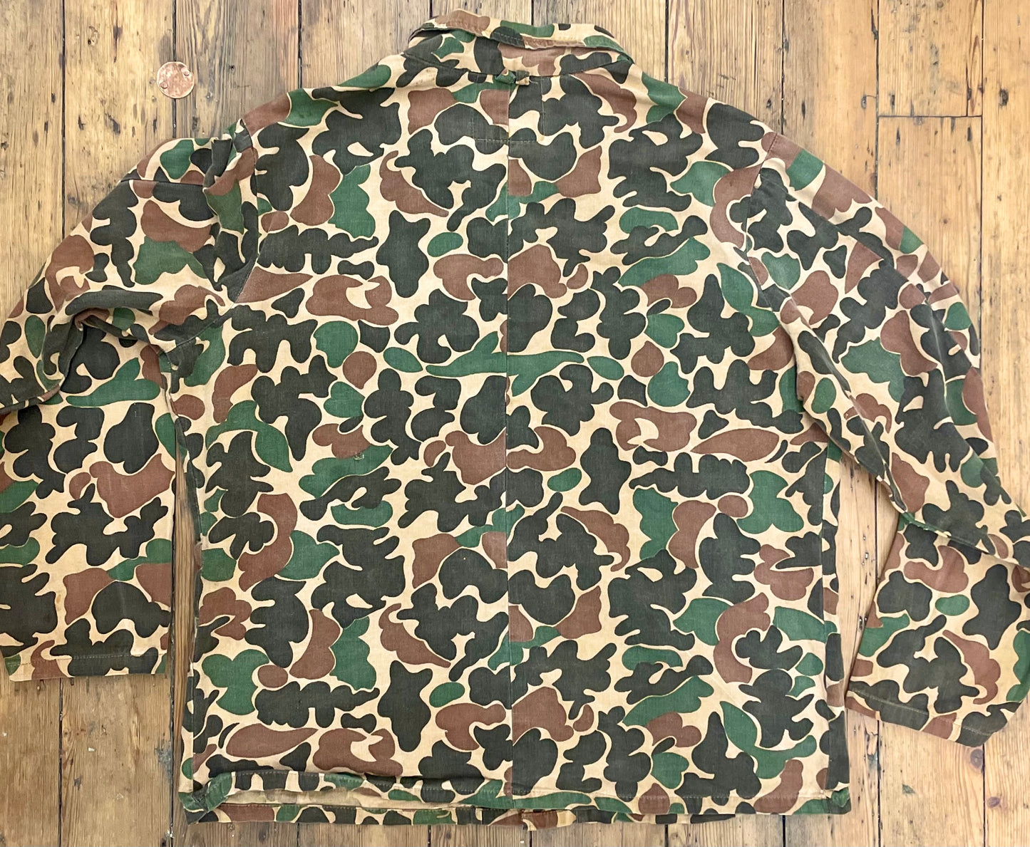 Distressed Duck Camo Overshirt [1970s, extra large]