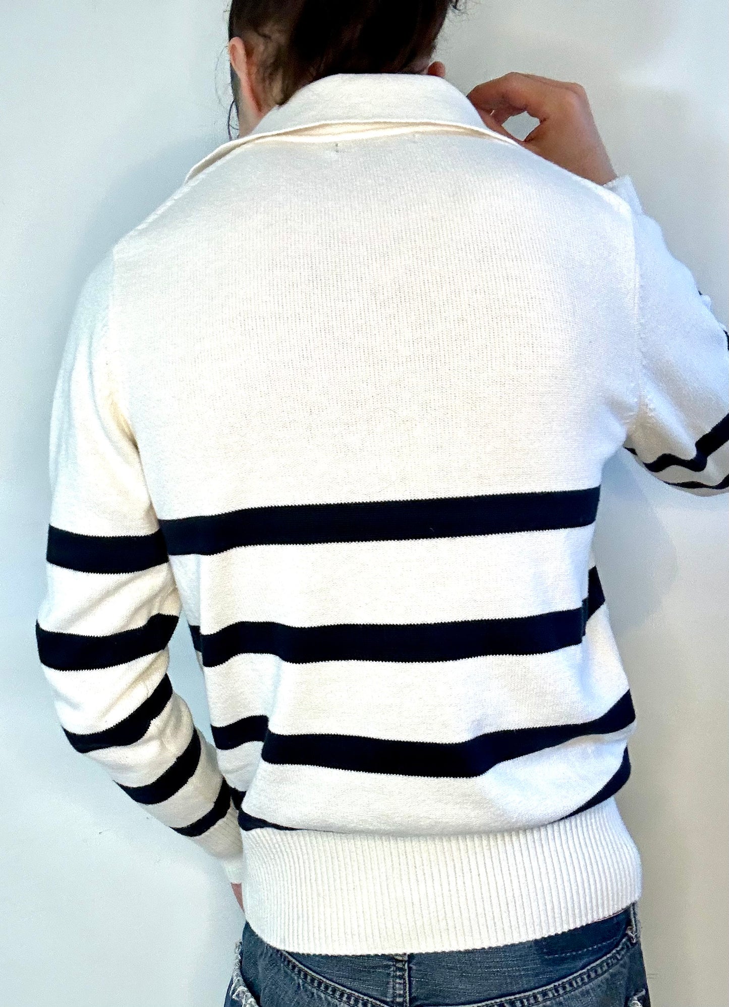 Banana Republic Striped Knit Top [women’s small/medium]