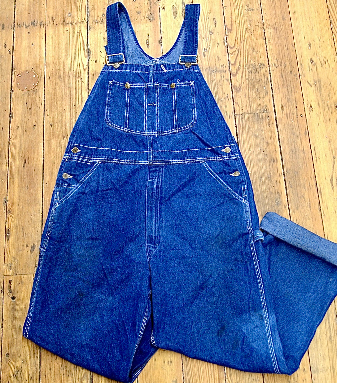 Roebucks Union-Made Denim Carpenter Overalls [vintage, men’s medium/large]