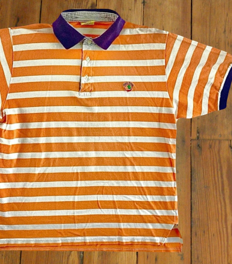 Duck Head Striped Polo Shirt [1990s, large]