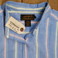 Eddie Bauer Women’s Striped Oxford Shirt [1990s, extra large]