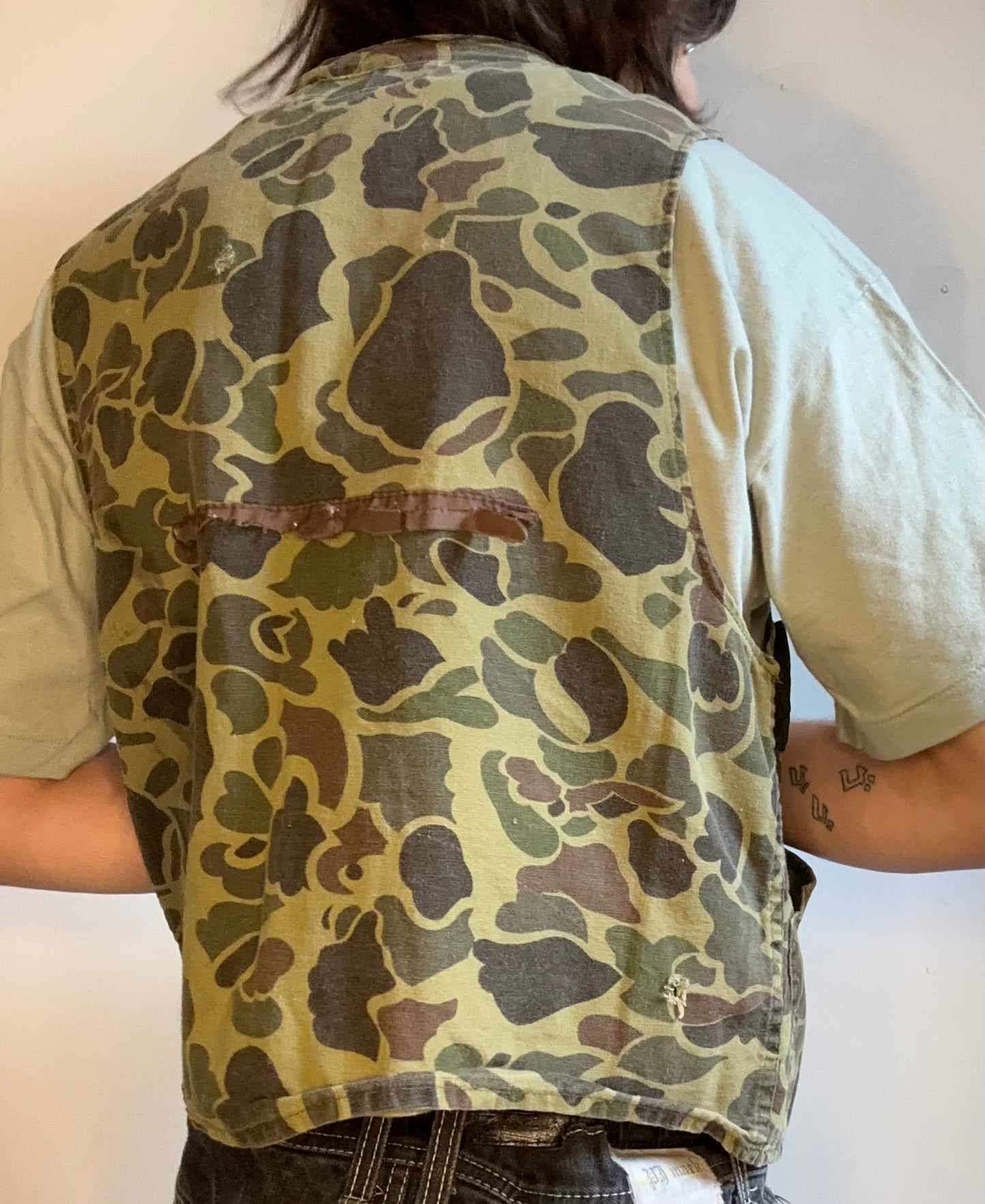 Redhead Duck Camo Hunting Vest [1980s, small]