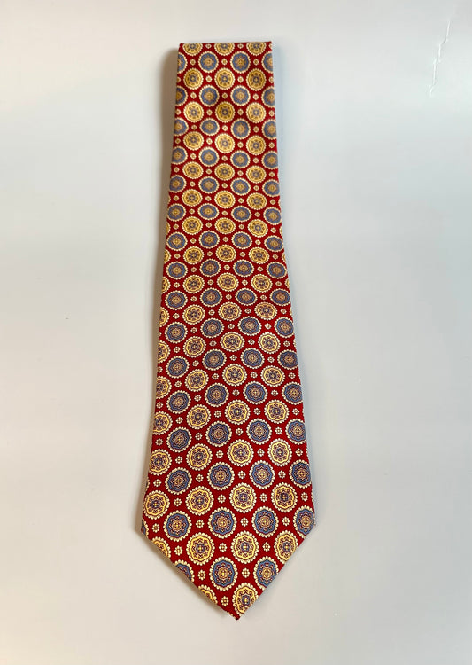 Medallion-Pattern Vintage Tie [1980s]
