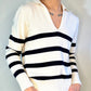 Banana Republic Striped Knit Top [women’s small/medium]