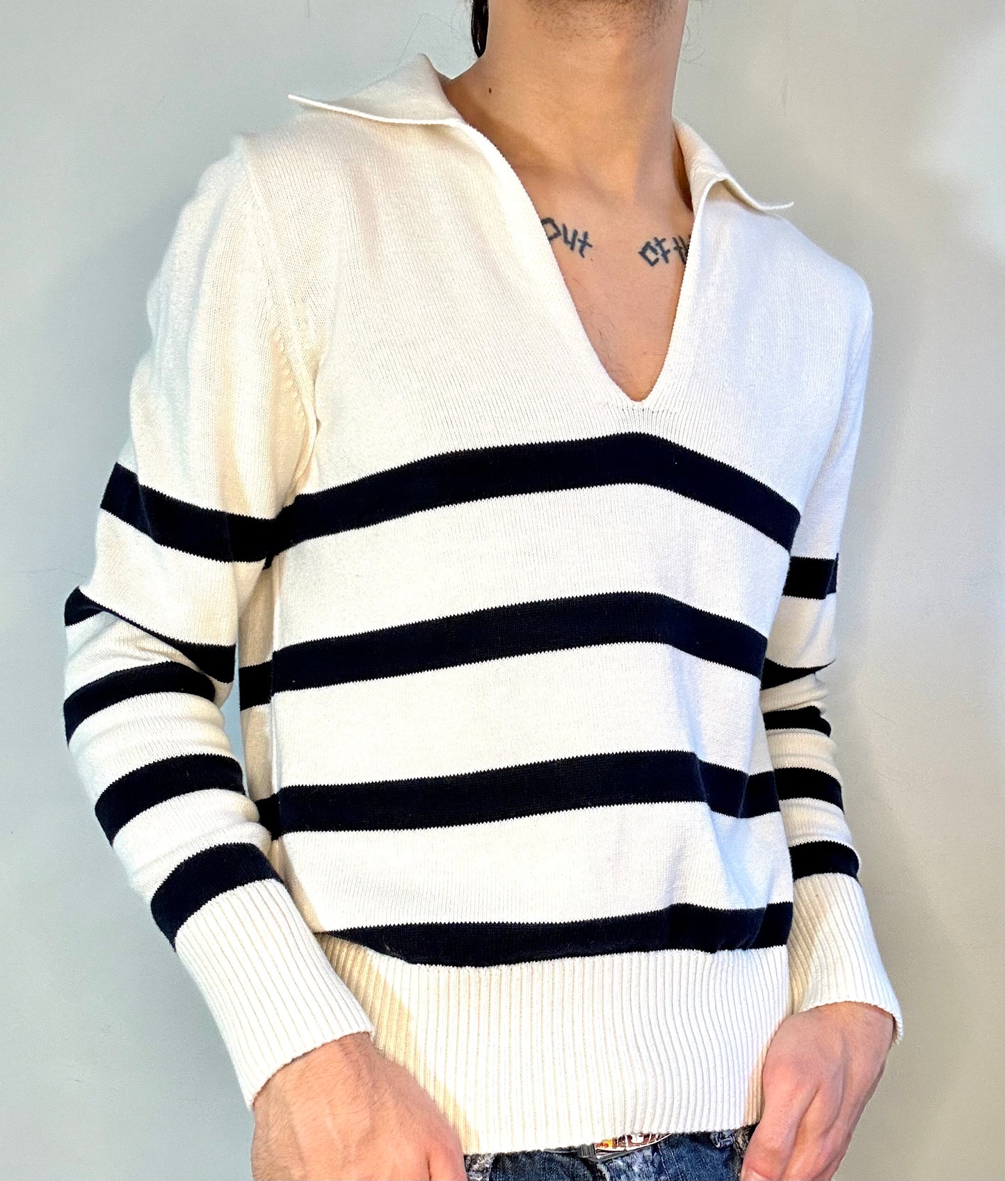 Banana Republic Striped Knit Top [women’s small/medium]