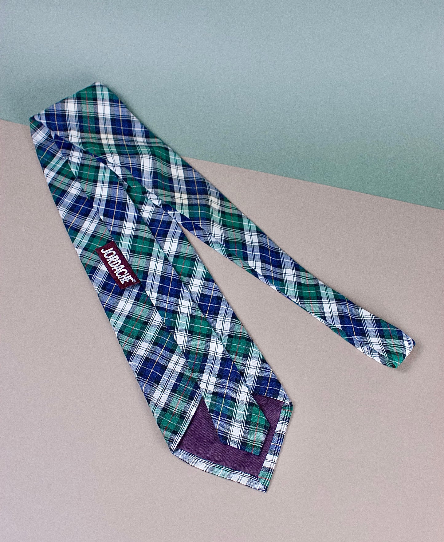 USA-Made Madras Tie [vintage]