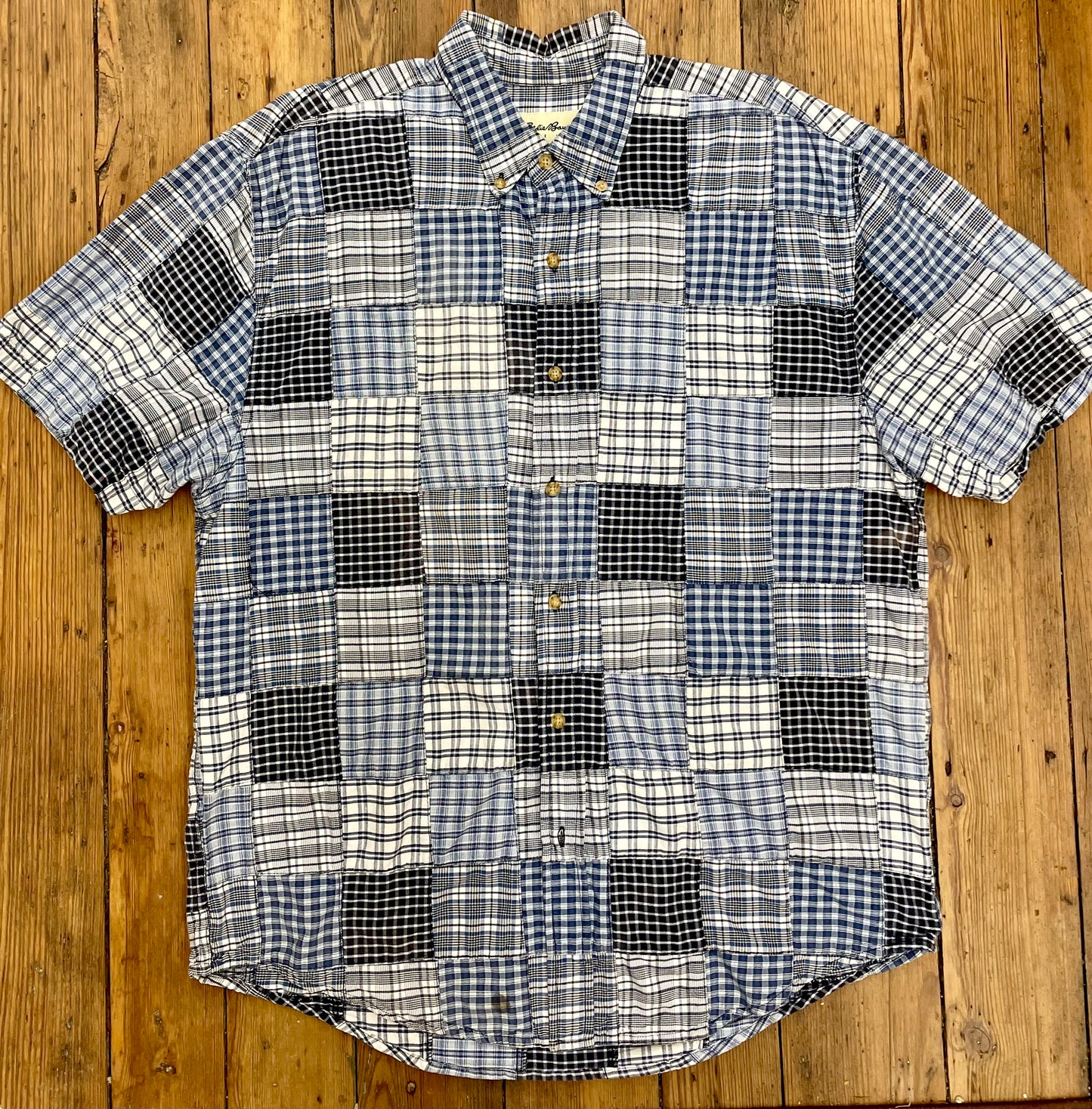 Eddie Bauer Oversized Patchwork Shirt [vintage, medium]