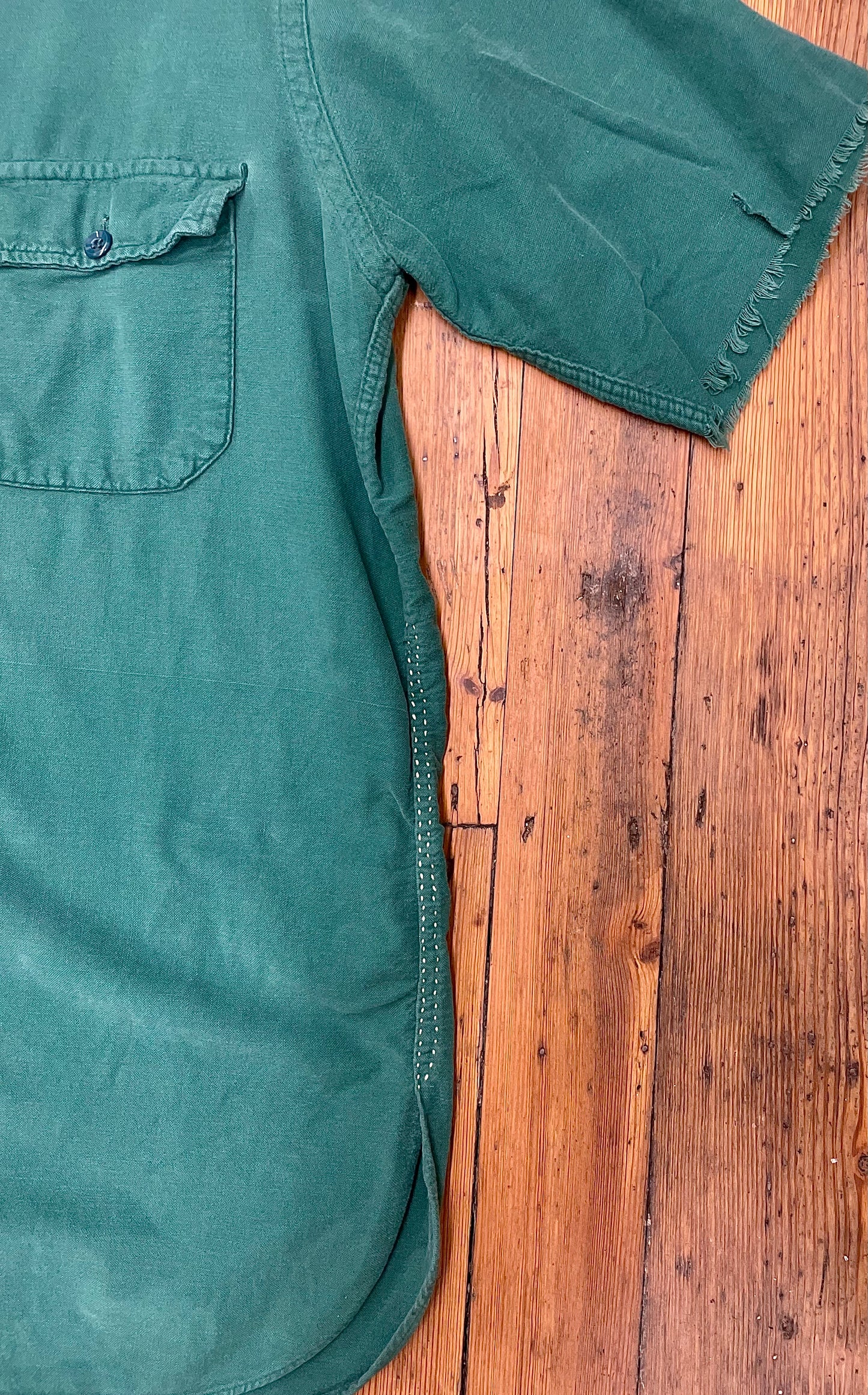 LL Bean Sixties-Era Distressed Chamois Shirt [1960s, medium/large]