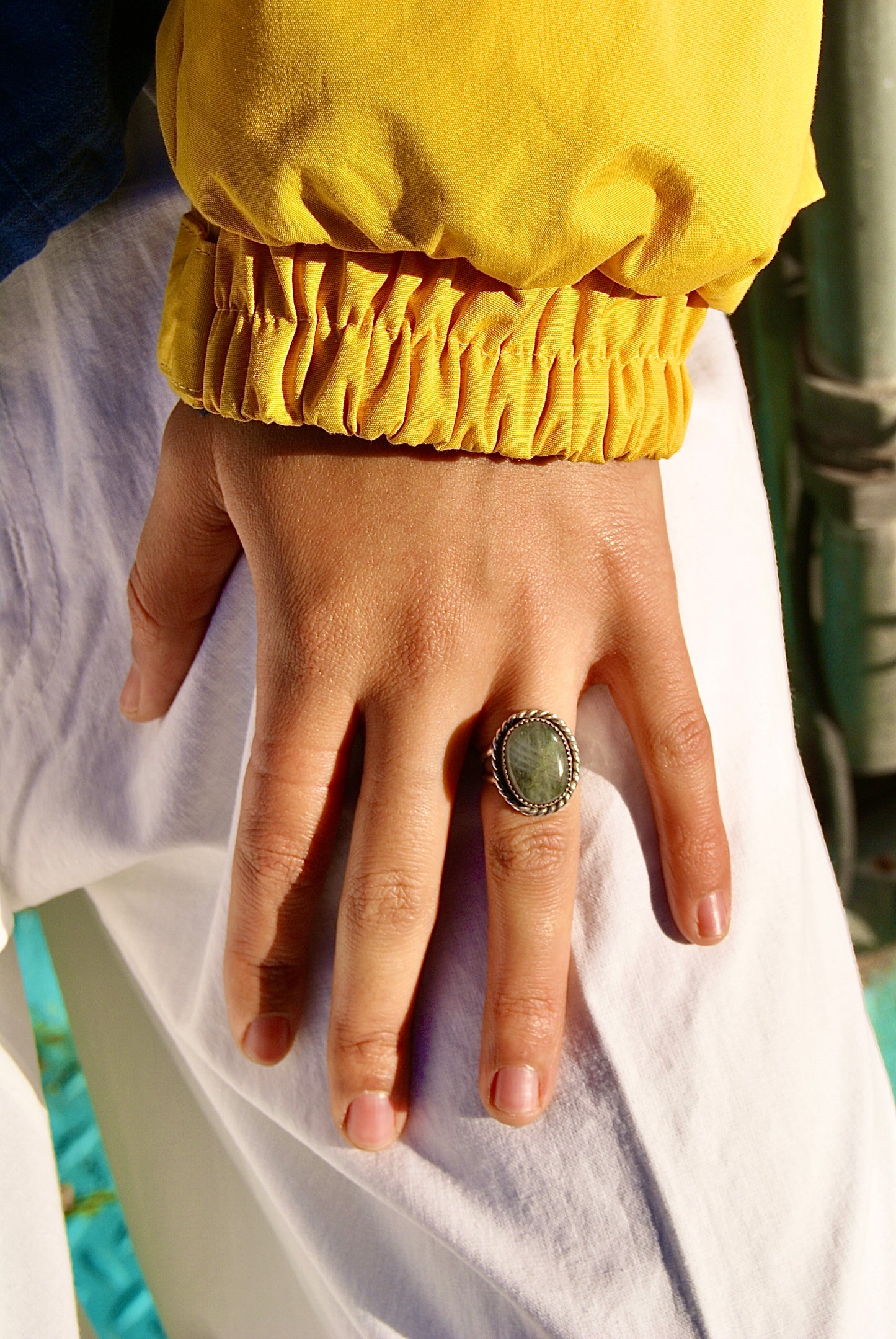 Wayward Silver Labradorite Ring