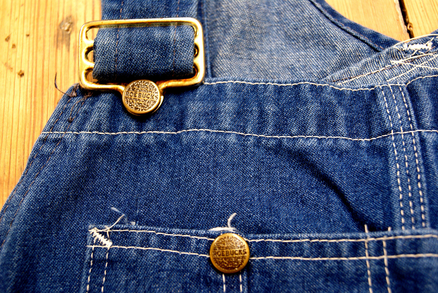 Roebucks Union-Made Denim Carpenter Overalls [vintage, men’s medium/large]