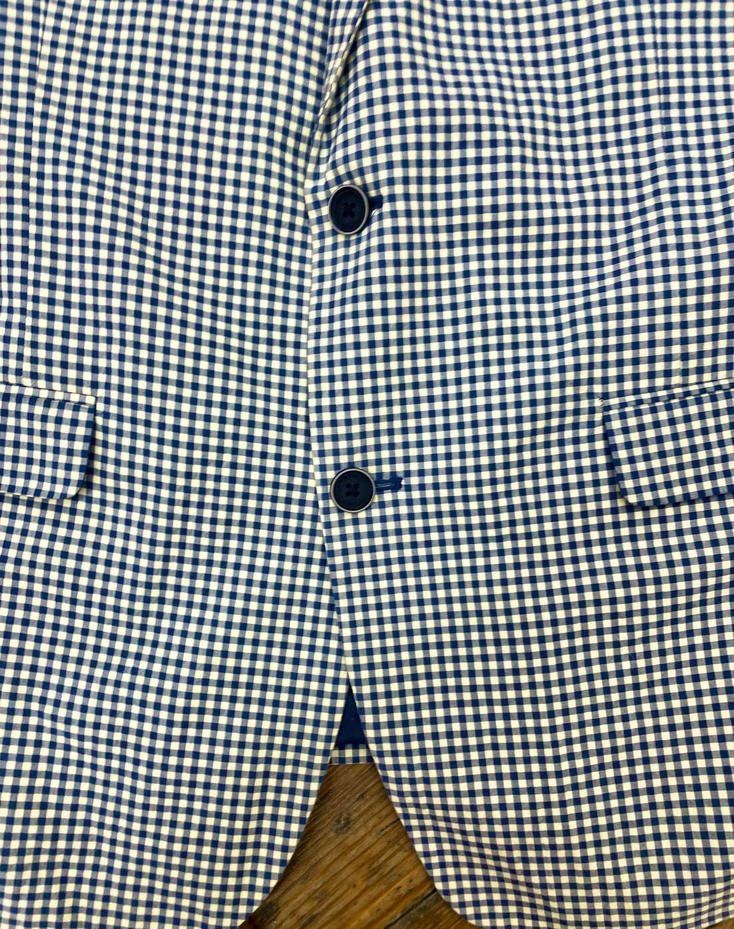 Tommy Hilfiger Blue Gingham Blazer [medium]