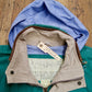 Nineties-Style Field Coat with Leather Trim [large/extra large]