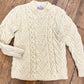 Heavyweight Wool Cable-Knit Sweater [1960s/70s, extra small]