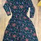 Eddie Bauer Jersey Maxi-Dress with Floral Pattern [1990s, medium]