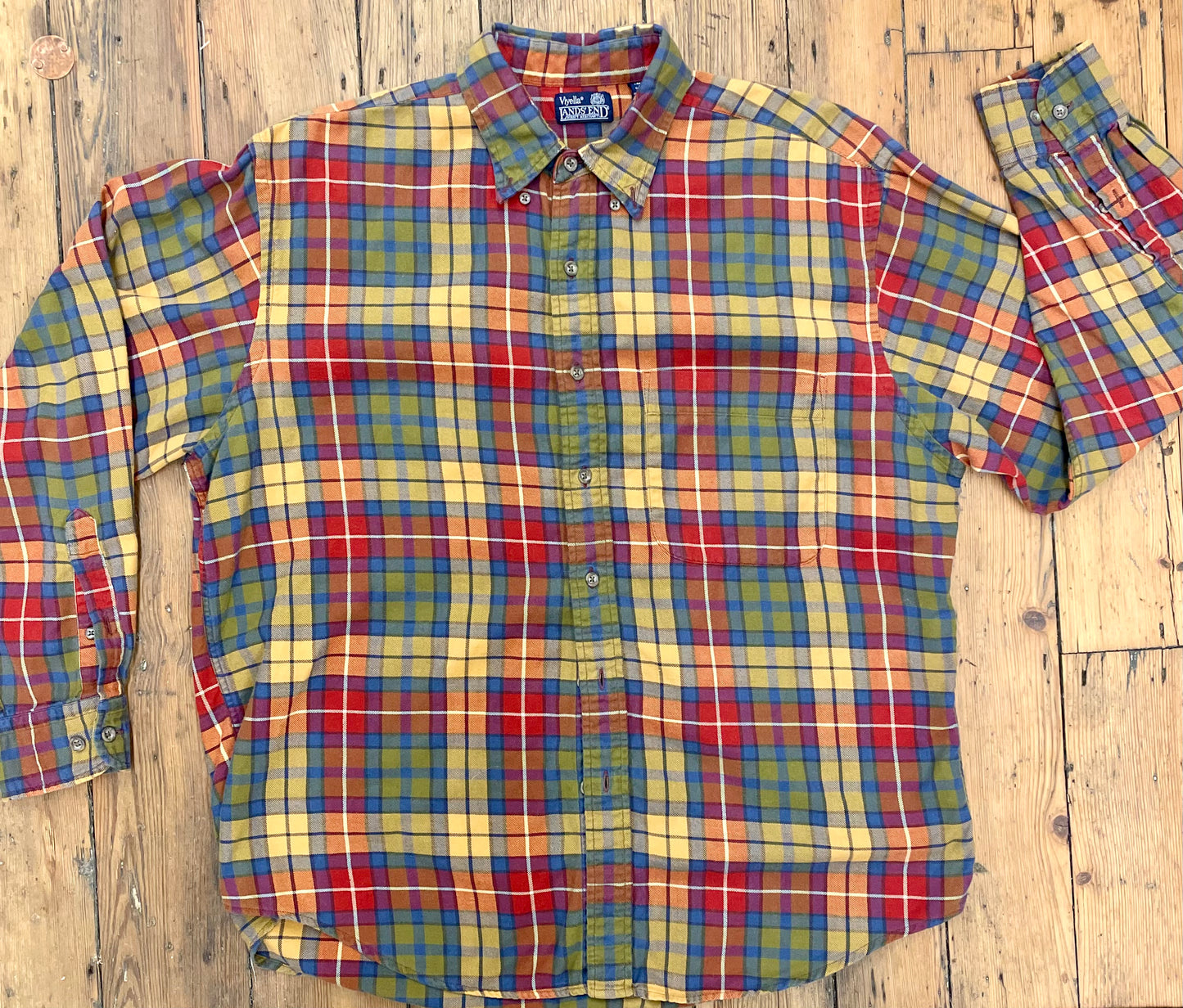 Land’s End Lightweight Flannel Shirt [1990s, large]