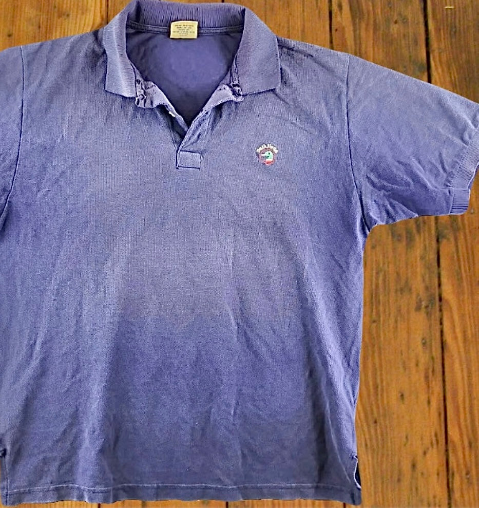 Duck Head Distressed Solid Polo Shirt [1990s, large]