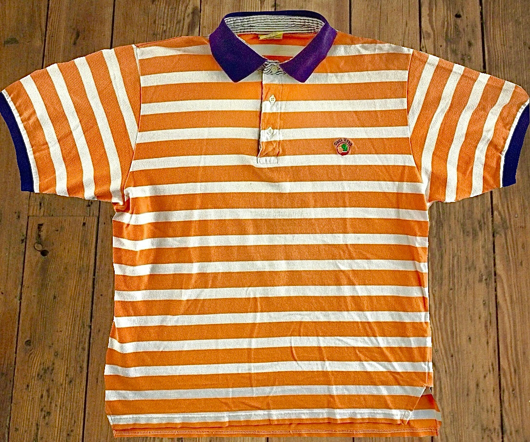 Duck Head Striped Polo Shirt [1990s, large]