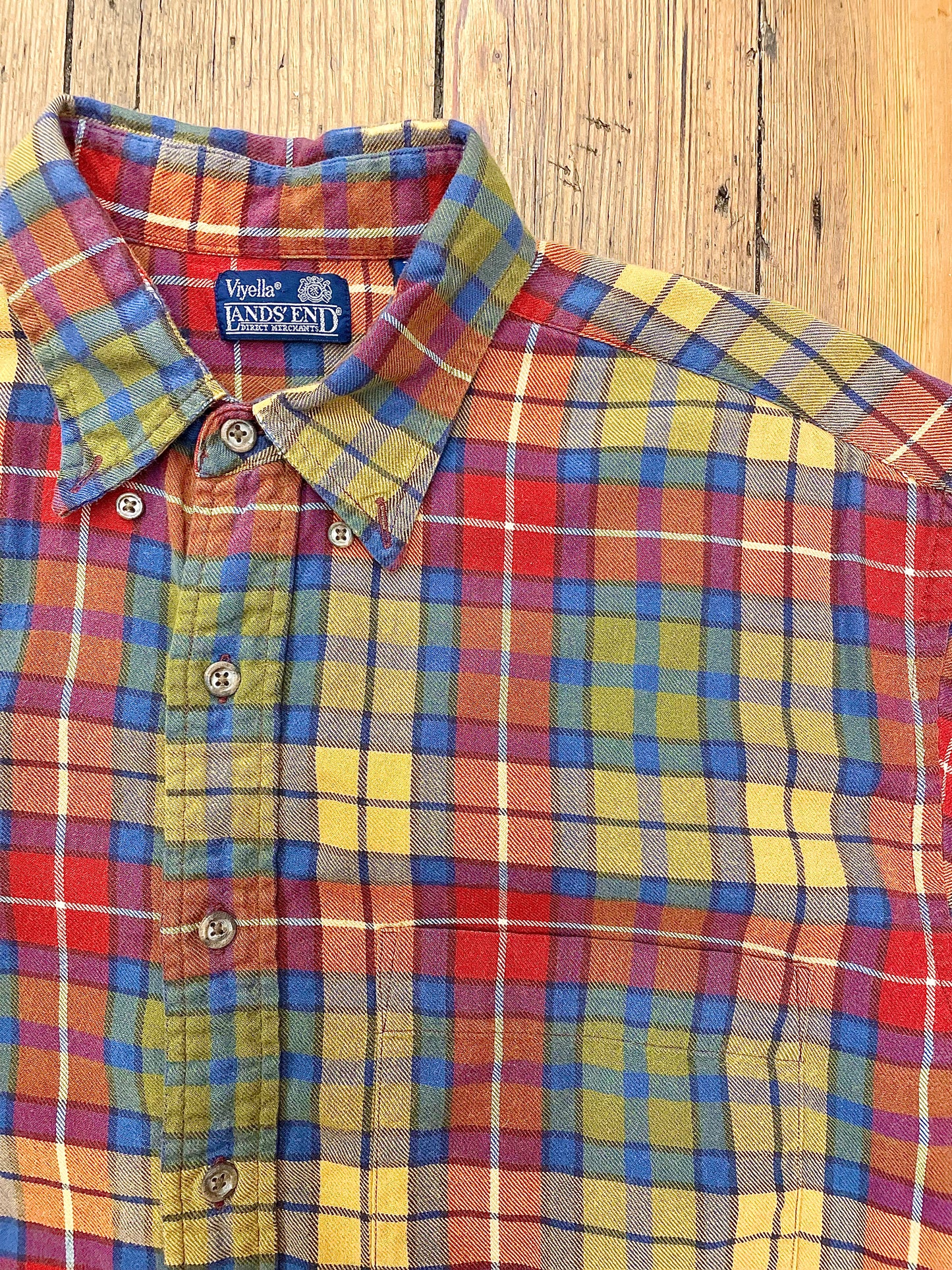 Land’s End Lightweight Flannel Shirt [1990s, large]