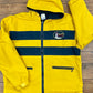 A vintage insulated yellow windbreaker designed for serious boating. 