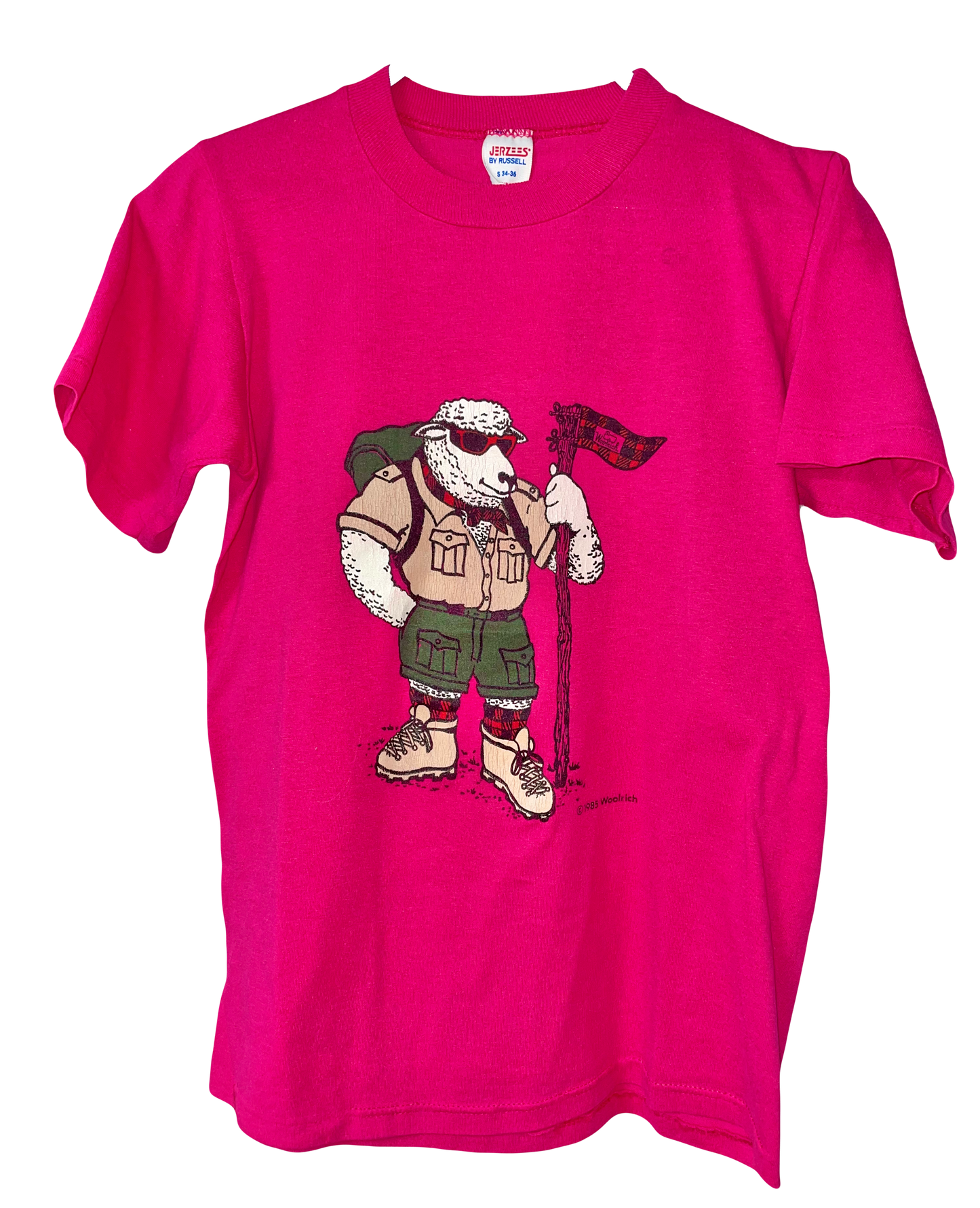 Woolrich Hiking Sheep Mascot Tee [1980s, extra small]