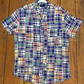 J. Crew Madras Patchwork Short-Sleeve Shirt [medium]