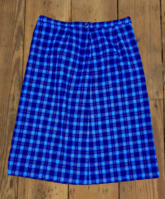 Pendleton All-Wool Plaid Maxi Skirt [1970s/80s, large]