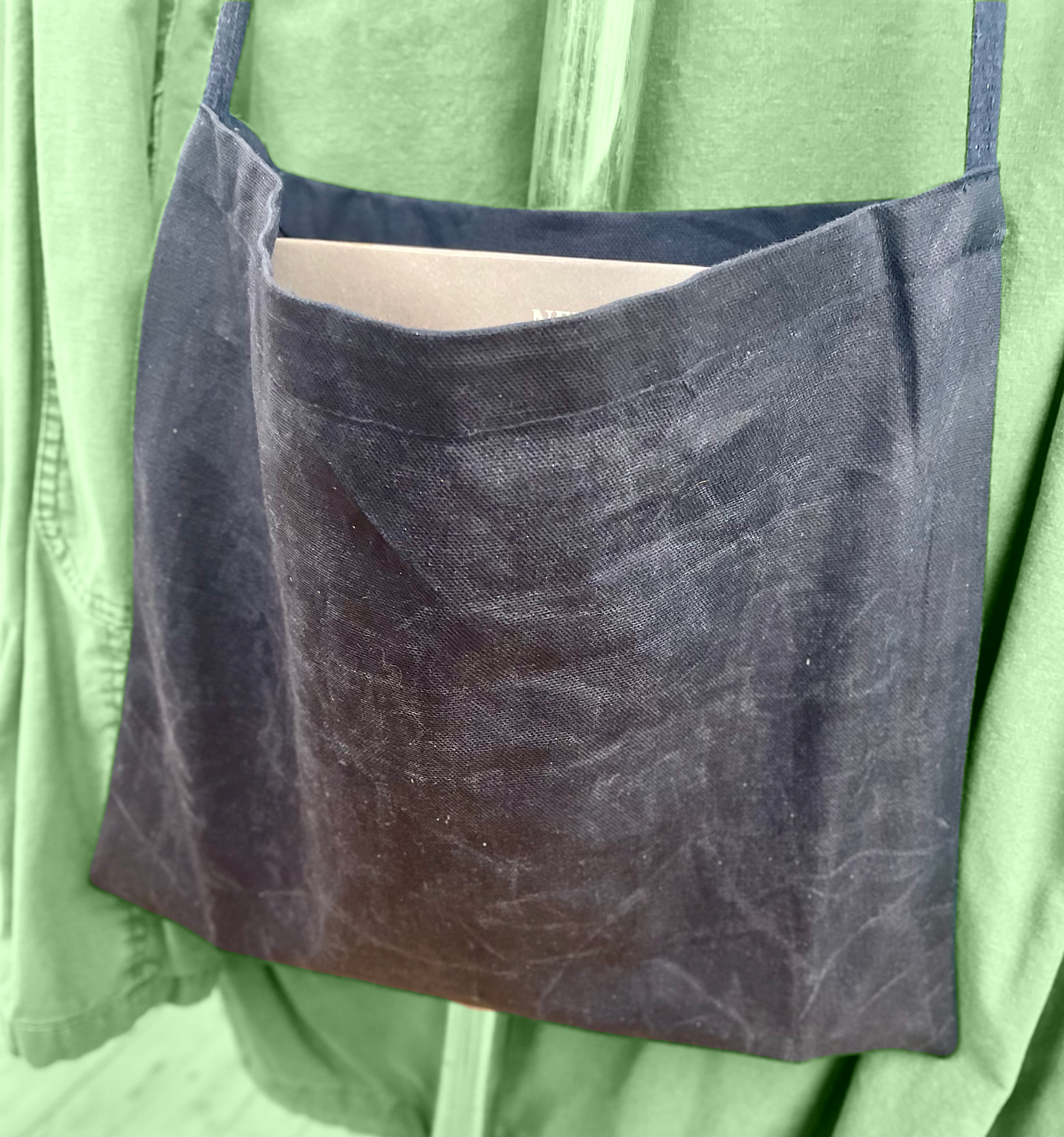 Canvas Long-Drop Tote Bag (custom-waxed)