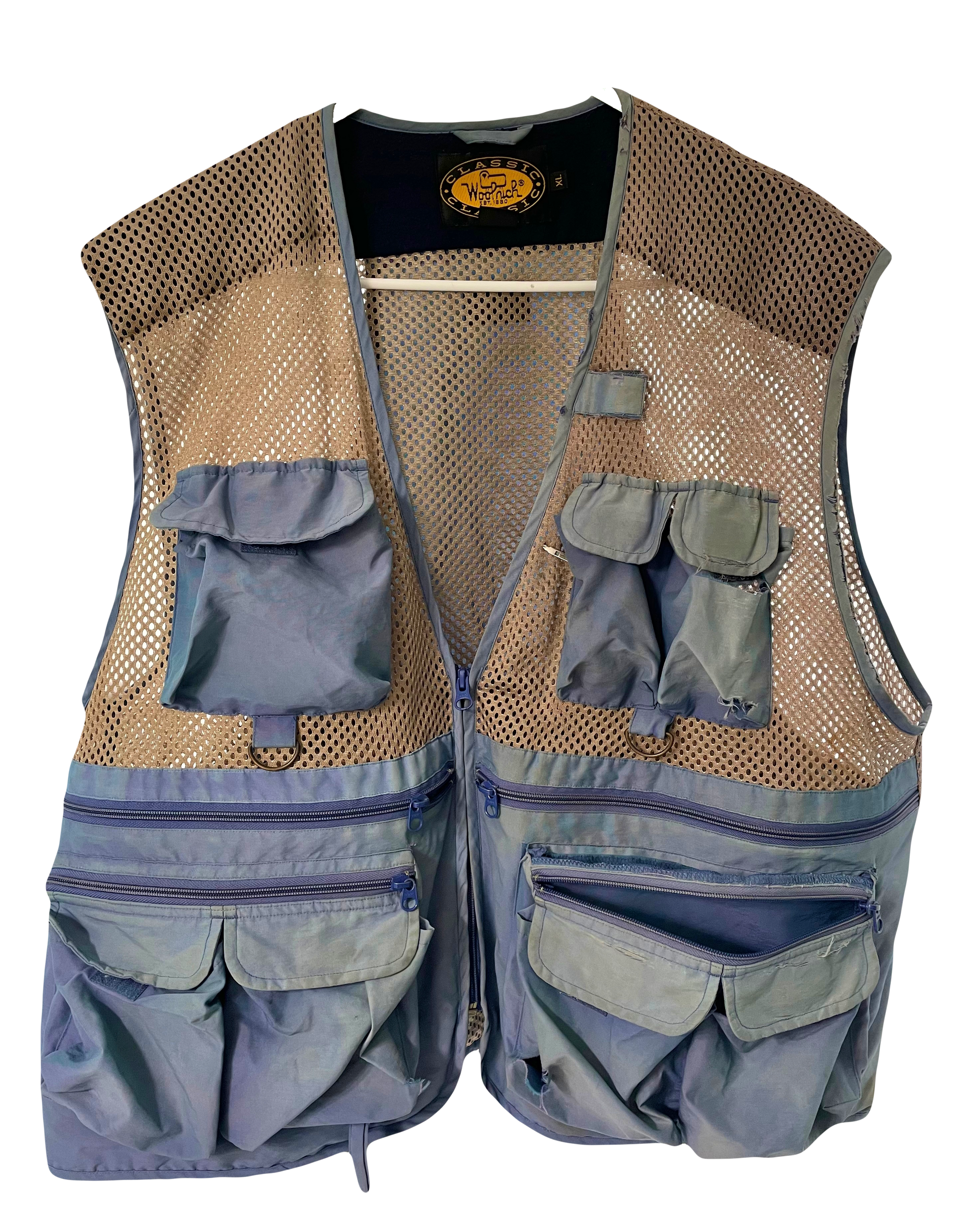 Woolrich Distressed Fly Fishing Vest in Rare Colorway [vintage
