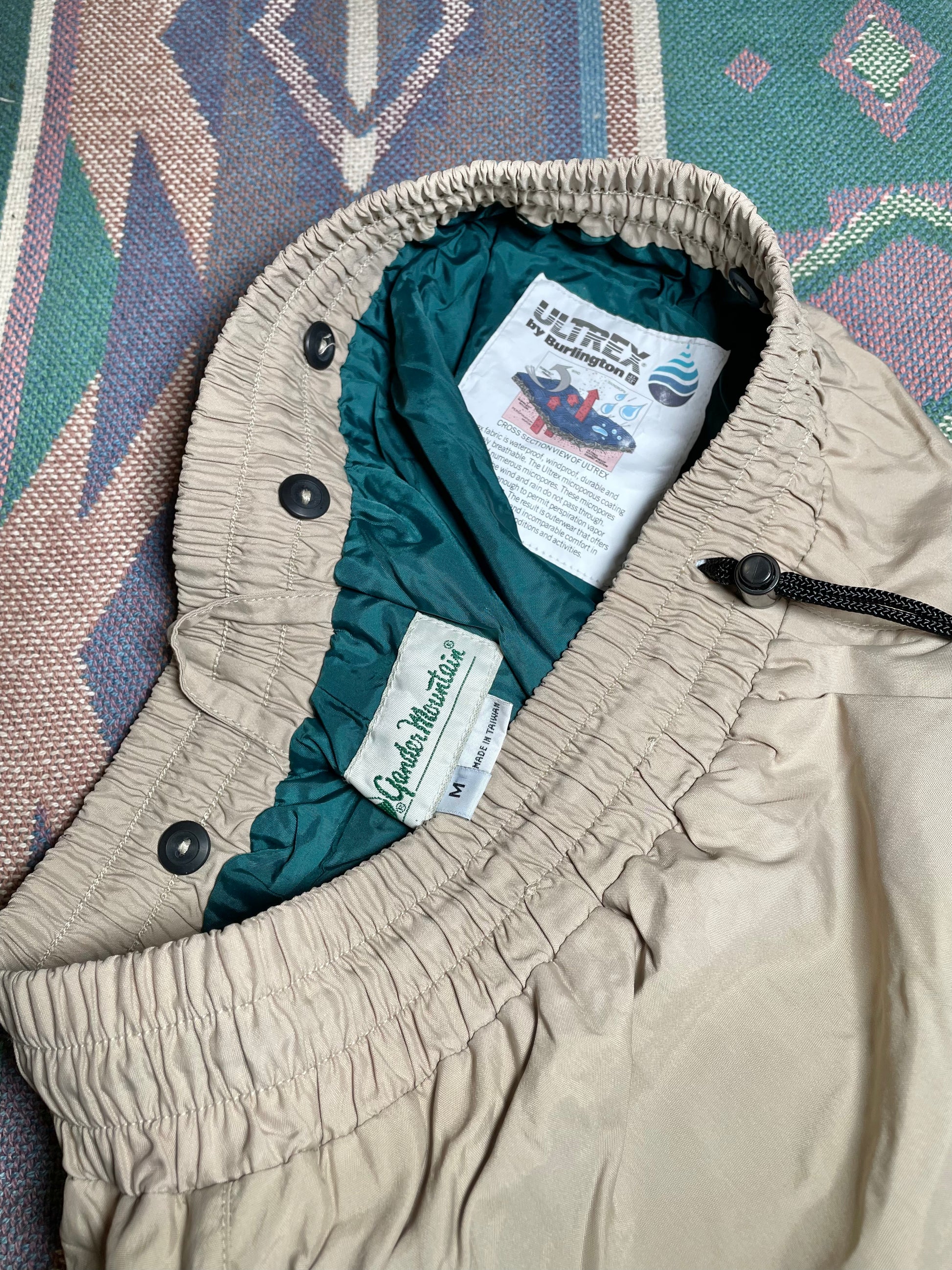 Gander Mountain Rain Pants Wet Wading Pants 1980s 90s medium Catch Release Outfitters